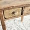 Antique Elm Console Table 5