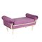 Wall-Mounted Velvet Bench, Italy, 1950s, Image 1