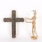 Vintage Carved Wood Crucifix 2