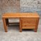 Vintage Solid Elm Console Forming Office 2