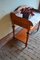 Antique Mahogany Side Table with Marble Top, Image 2