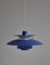 Danish Blue PH5 Lamp by Poul Henningsen for Louis Poulsen, 1958, Image 11