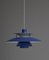 Danish Blue PH5 Lamp by Poul Henningsen for Louis Poulsen, 1958 10