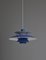 Lampe PH5 Bleue par Poul Henningsen pour Louis Poulsen, Danemark, 1958 4