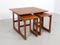 Teak Nesting Tables with Rotating Top from McIntosh, Set of 3 6