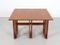 Teak Nesting Tables with Rotating Top from McIntosh, Set of 3 4