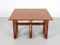 Teak Nesting Tables with Rotating Top from McIntosh, Set of 3, Image 4