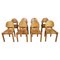 Pine Wood Dining Chairs for Hirtshals Savvaerk, 1980s, Set of 8 1