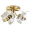 Mid-Century Modern Brass & Glass Ceiling Light by Simon and Schelle for Sische, Image 1