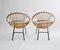 Mid-Century French Rattan Chairs, France, 1950s, Set of 2, Image 6