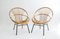 Mid-Century French Rattan Chairs, France, 1950s, Set of 2 3