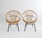 Chaises Mid-Century en Rotin, France, 1950s, Set de 2 4