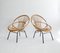 Französische Mid-Century Rattan Stühle, Frankreich, 1950er, 2er Set 5