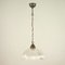 Art Deco Industrial Holophane Glass Pendant Lamps, France, 1930s-1940s, Set of 2 5