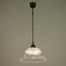 Art Deco Industrial Holophane Glass Pendant Lamps, France, 1930s-1940s, Set of 2 6