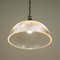 Art Deco Industrial Holophane Glass Pendant Lamps, France, 1930s-1940s, Set of 2 12