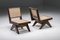 Poltrona in teak e legno di Pierre Jeanneret in vimini, Chandigarh, anni '60, Immagine 3