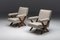 Teak PJ-SI-48-A Lounge Chairs by Pierre Jeanerette, India, 1960s 5