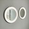 Moderne runde weiße Kunststoffspiegel von Carrara & Matta, 1980er, 2er Set 3
