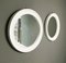 Moderne runde weiße Kunststoffspiegel von Carrara & Matta, 1980er, 2er Set 12