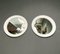 Moderne runde weiße Kunststoffspiegel von Carrara & Matta, 1980er, 2er Set 11