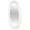 Moderner ovaler weißer Kunststoff Spiegel von Carrara & Matta, 1980er 1