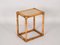 Mid-Century Italian Bamboo and Wicker Side Table, 1970s, Image 2