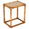 Mid-Century Italian Bamboo and Wicker Side Table, 1970s, Image 1