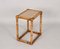 Mid-Century Italian Bamboo and Wicker Side Table, 1970s, Image 5