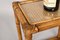 Mid-Century Italian Bamboo and Wicker Side Table, 1970s, Image 15