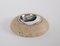 Mid-Century Ashtray in Travertine, Marble and Steel from Mannelli, Italy, 1970s 5