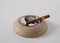Mid-Century Ashtray in Travertine, Marble and Steel from Mannelli, Italy, 1970s, Image 17