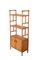 Mid-Century Italian Rattan and Bamboo Bookcase with Doors, 1970s, Image 15
