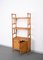 Mid-Century Italian Rattan and Bamboo Bookcase with Doors, 1970s 5