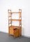 Mid-Century Italian Rattan and Bamboo Bookcase with Doors, 1970s, Image 5