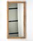 Rechteckiger Mid-Century Wandspiegel mit Rahmen aus Bambus & Rattan, Italien, 1960er 2