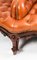 19th Century Victorian Leather Love Seat Conversation Settee Sofa 18