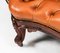 19th Century Victorian Leather Love Seat Conversation Settee Sofa, Image 17