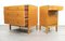 Vintage Blonde Satinwood Chest of Drawers and Cabinet by Stag, Set of 2 5