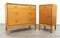 Vintage Blonde Satinwood Chest of Drawers and Cabinet by Stag, Set of 2 8