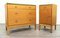 Vintage Blonde Satinwood Chest of Drawers and Cabinet by Stag, Set of 2, Image 8