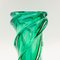 Mid-Century Twisted Sommerso Murano Glass Vase, Italy, 1960s, Image 4