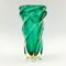 Mid-Century Twisted Sommerso Murano Glass Vase, Italy, 1960s 2