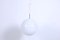 Glossy White Glass Pendant, 1980s 2