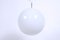 Glossy White Glass Pendant, 1980s 5
