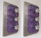 Italian Glass Cube and Stainless Steel Sconces from Poliarte, 1970s, Set of 2, Image 1