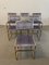 Brass & Pistoia Velvet Dining Chairs, Italy, 1970s, Set of 6 6