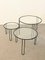 Round Wire Fly Line Nesting Tables, Italy, 1970s, Set of 3 3