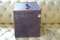 Baúl vintage en forma de cubo marrón, años 30, Imagen 10