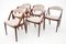 Danish Chairs by Kai Kristiansen, 1960s, Set of 6, Image 2